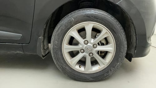Used 2014 Hyundai Grand i10 Asta 1.2 Kappa VTVT Petrol Manual tyres RIGHT FRONT TYRE RIM VIEW