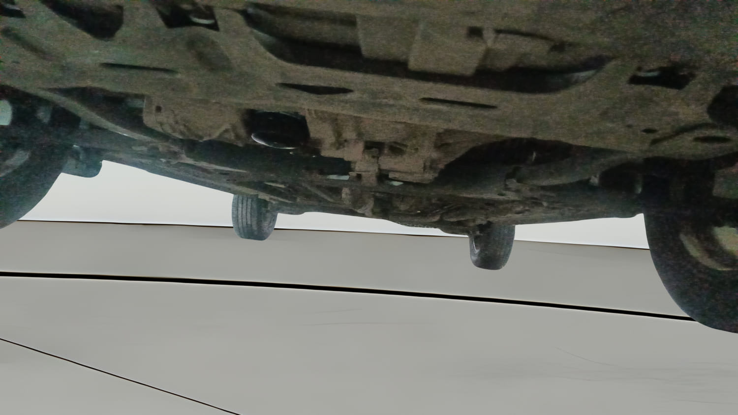 Used 2025 Nissan Magnite Tekna B4D 1.0 Petrol MT Petrol Manual extra FRONT LEFT UNDERBODY VIEW