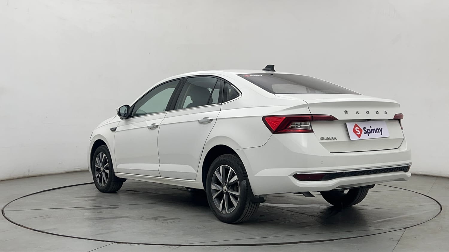 Used 2022 Skoda Slavia Style 1.0L TSI MT Petrol Manual exterior LEFT REAR CORNER VIEW