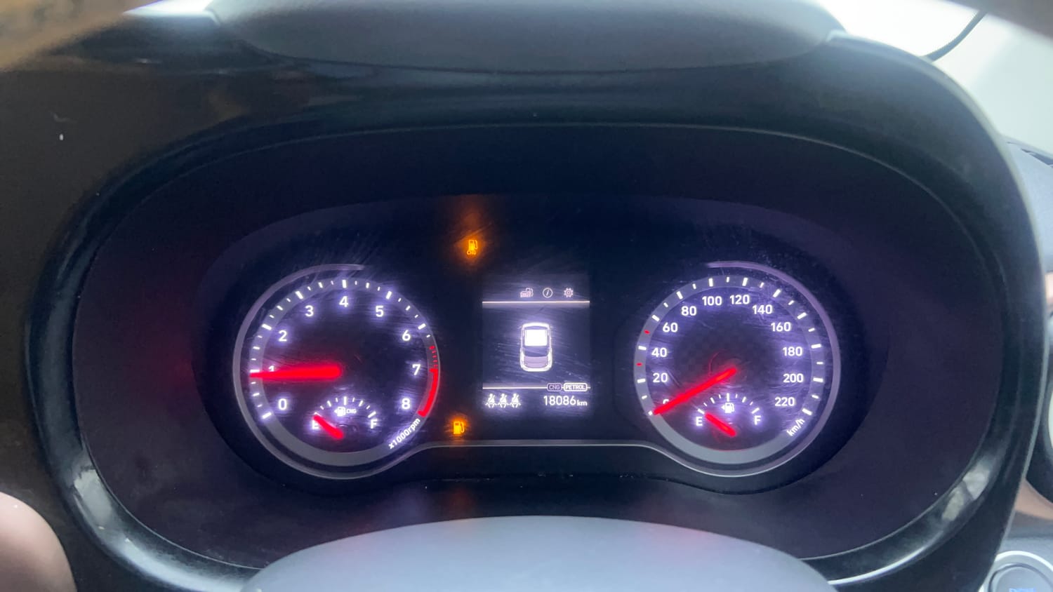 Used 2024 Hyundai Aura SX 1.2 CNG Cng Manual interior CLUSTERMETER VIEW