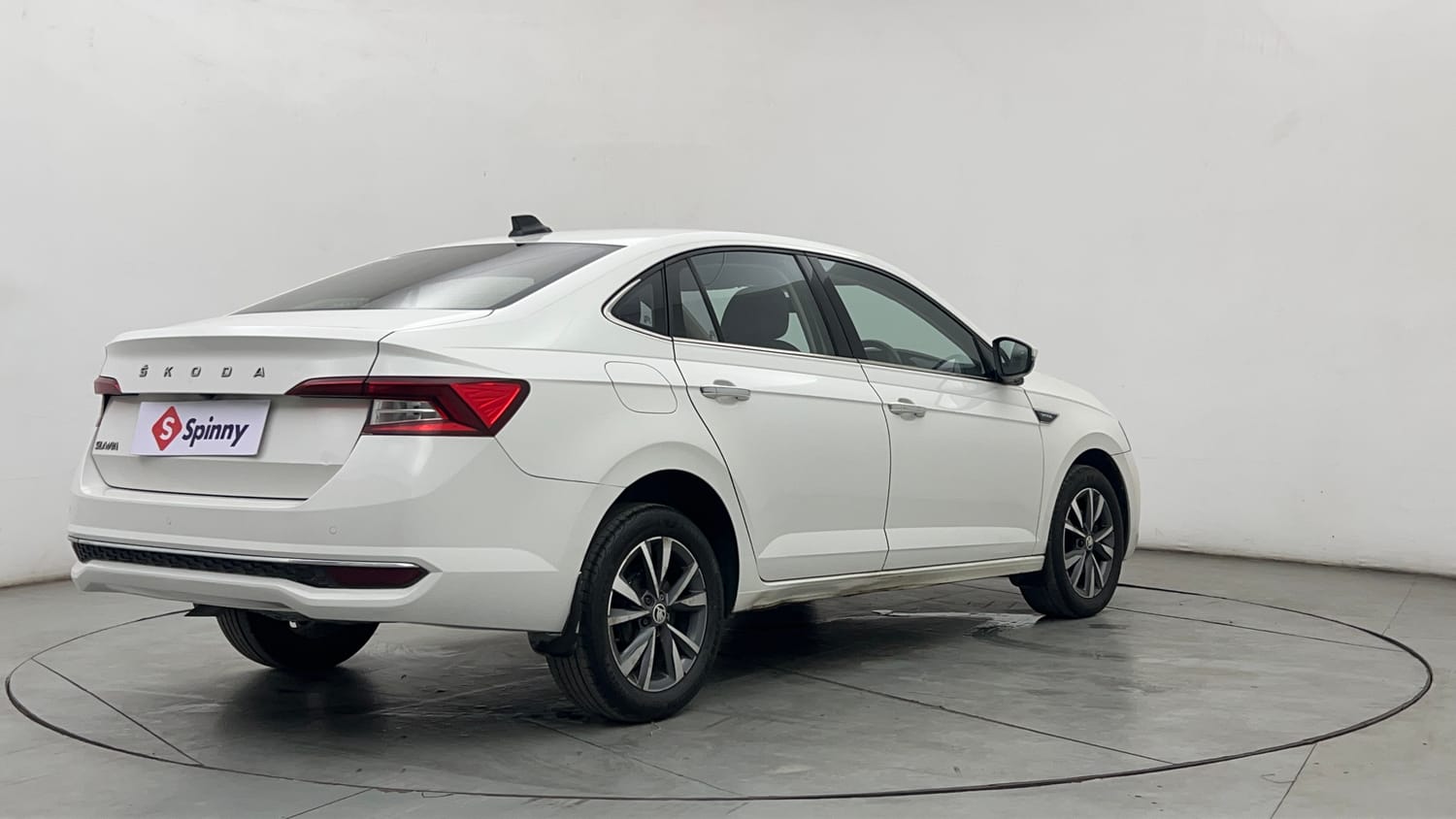 Used 2022 Skoda Slavia Style 1.0L TSI MT Petrol Manual exterior RIGHT REAR CORNER VIEW