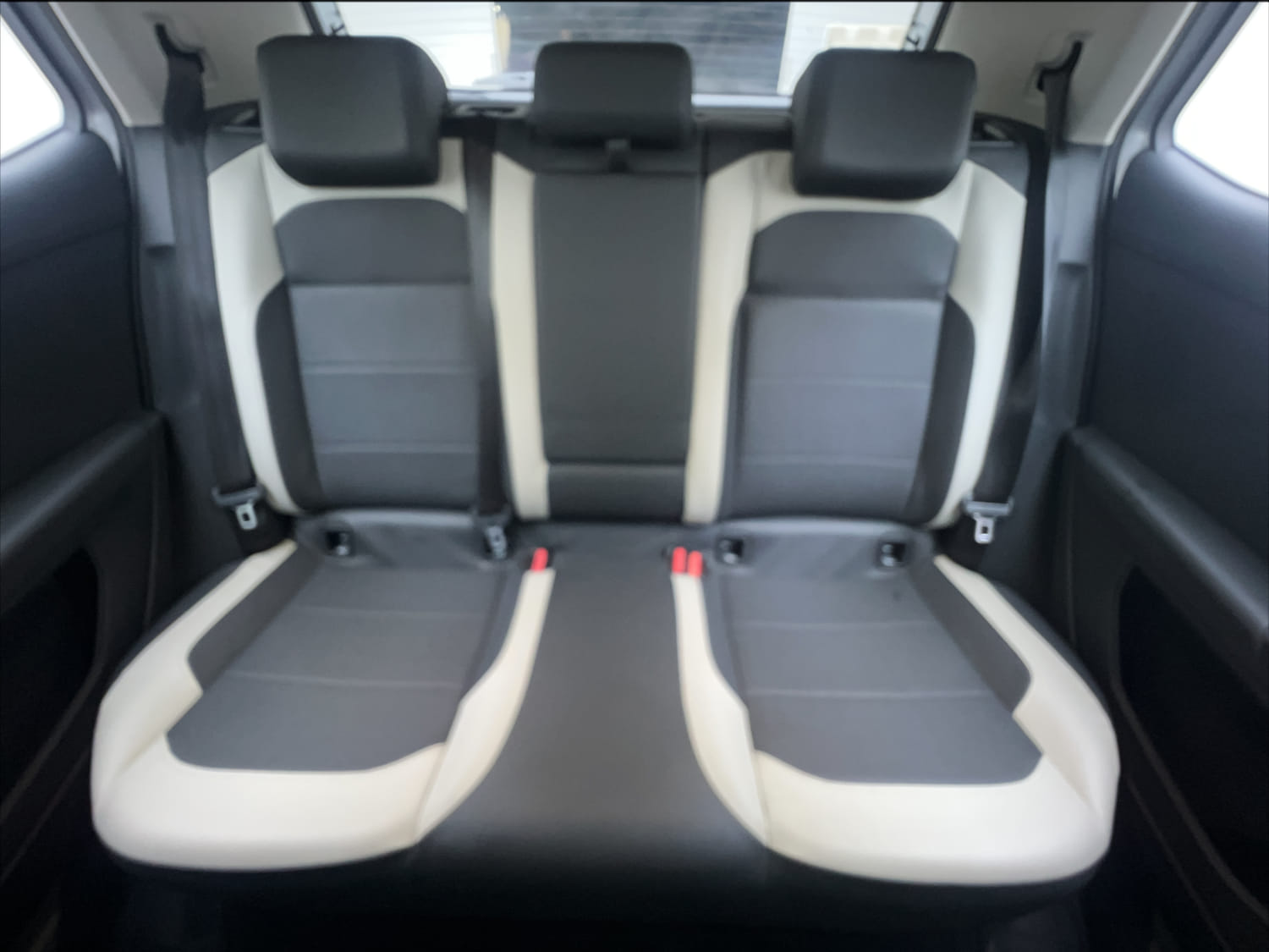Used 2022 Volkswagen Taigun Topline 1.0 TSI MT Petrol Manual interior REAR SEAT CONDITION VIEW
