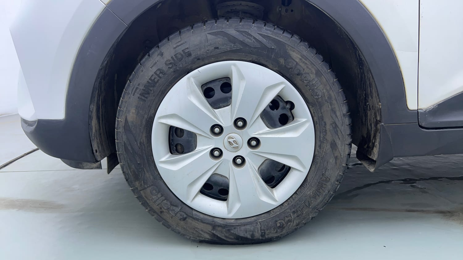 Used 2019 Hyundai Creta EX 1.6 Petrol Petrol Manual tyres LEFT FRONT TYRE RIM VIEW