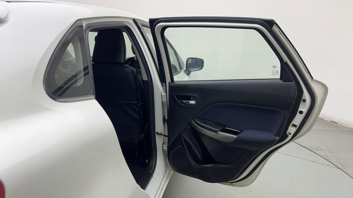 Used 2021 Maruti Suzuki Baleno Zeta Petrol Manual interior RIGHT REAR DOOR OPEN VIEW