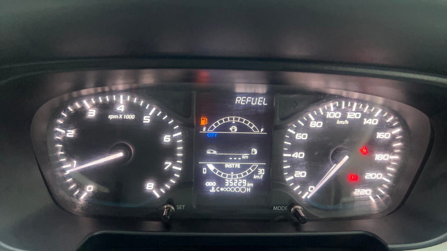 Used 2022 Tata Punch Pure MT Petrol Manual interior CLUSTERMETER VIEW