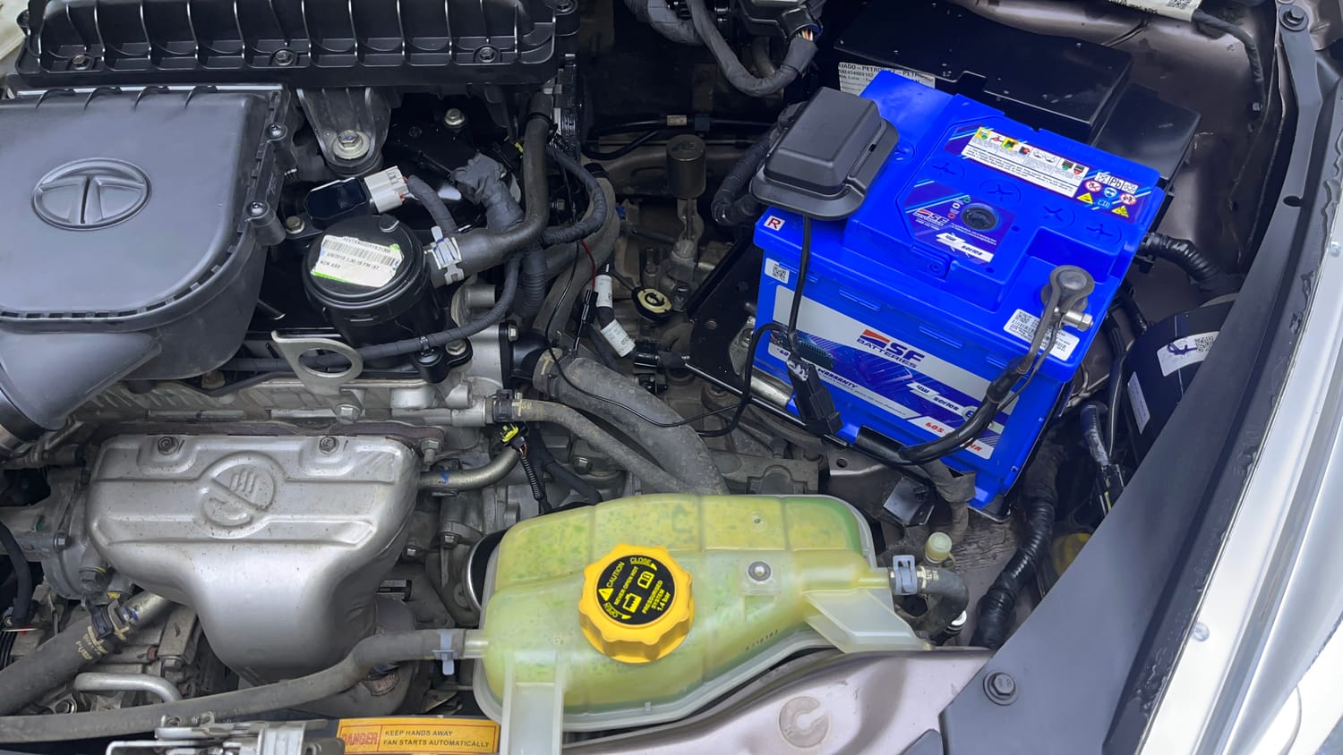Used 2018 Tata Tiago Revotron XT Petrol Manual engine ENGINE LEFT SIDE VIEW