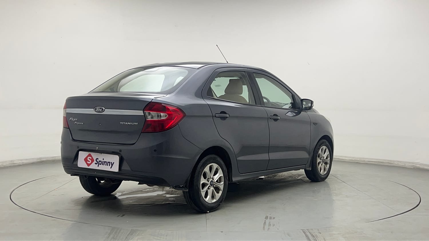 Used 2018 Ford Figo Aspire Titanium 1.2 Ti-VCT Petrol Manual exterior RIGHT REAR CORNER VIEW