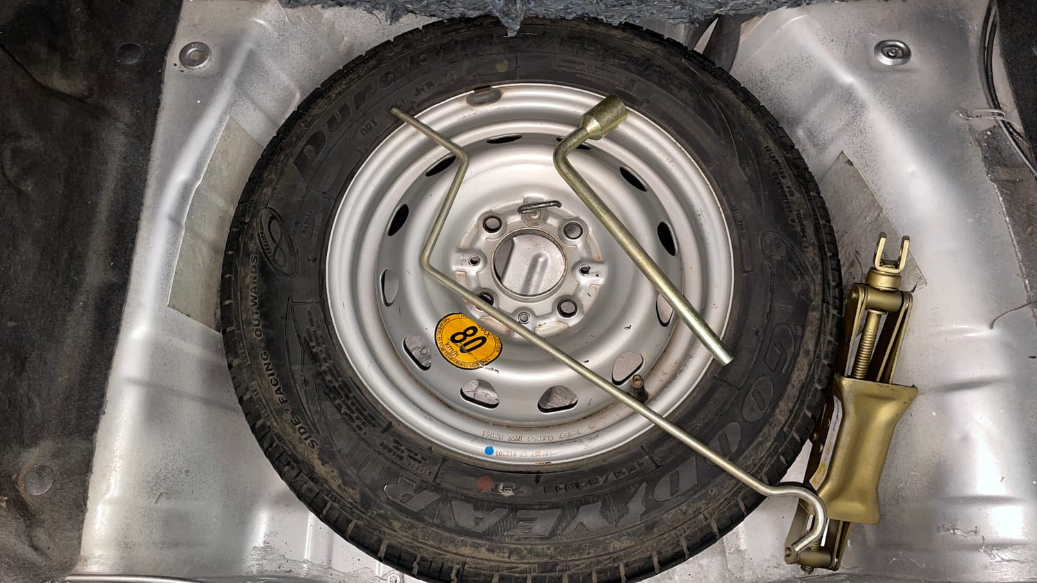 Used 2019 Tata Tiago Revotron XZ Petrol Manual tyres SPARE TYRE VIEW