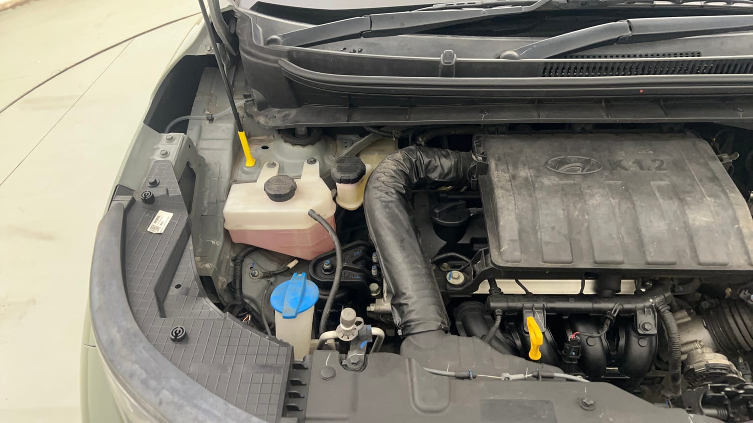 Used 2024 Hyundai Exter SX (O) Connect 1.2 AMT Petrol Automatic engine ENGINE RIGHT SIDE VIEW
