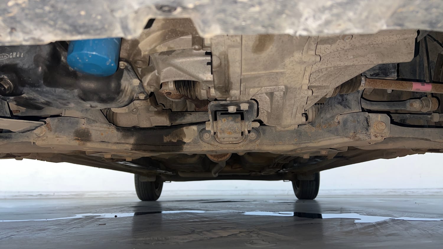 Used 2021 Hyundai Grand i10 Nios Magna 1.2 Kappa VTVT Petrol Manual extra FRONT LEFT UNDERBODY VIEW