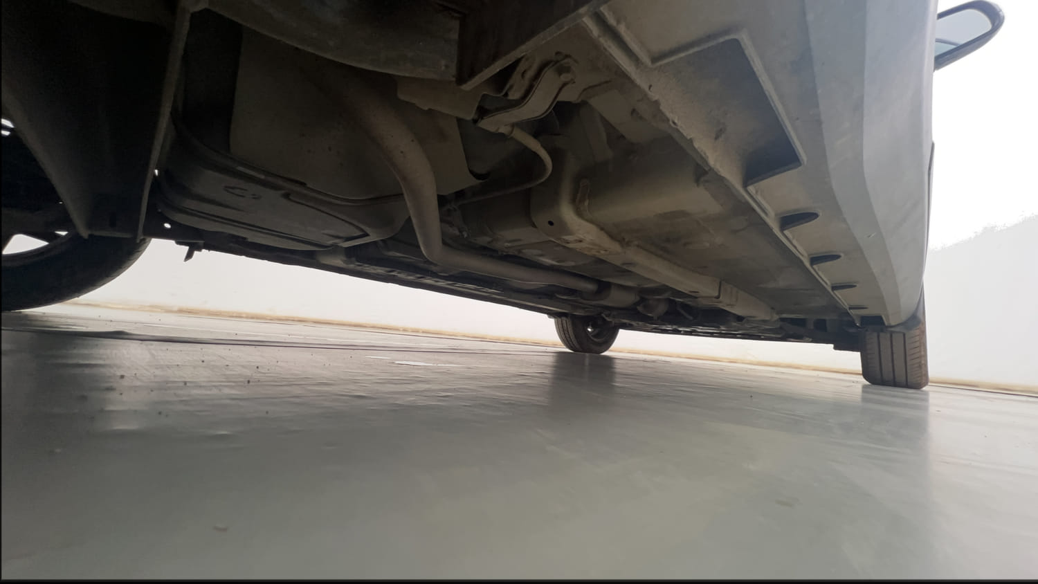 Used 2024 Hyundai Exter SX (O) Connect 1.2 AMT Petrol Automatic extra REAR RIGHT UNDERBODY VIEW