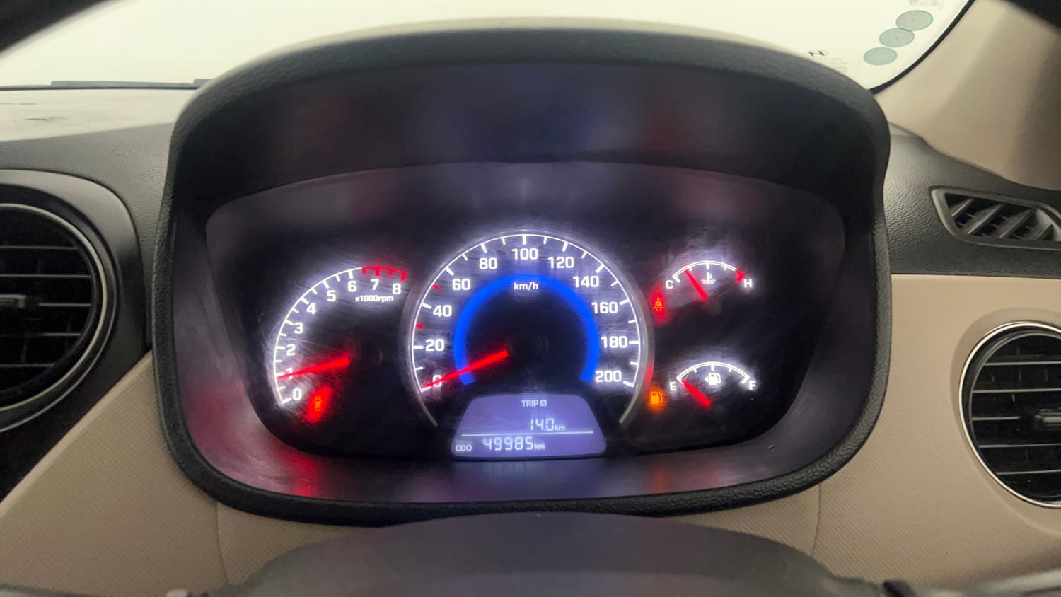 Used 2018 Hyundai Grand i10 Magna 1.2 Kappa VTVT Petrol Manual interior CLUSTERMETER VIEW