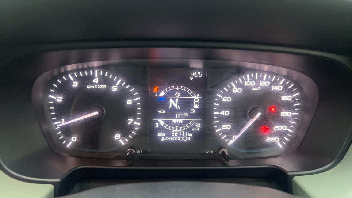Used 2021 Tata Punch Adventure AMT Petrol Automatic interior CLUSTERMETER VIEW
