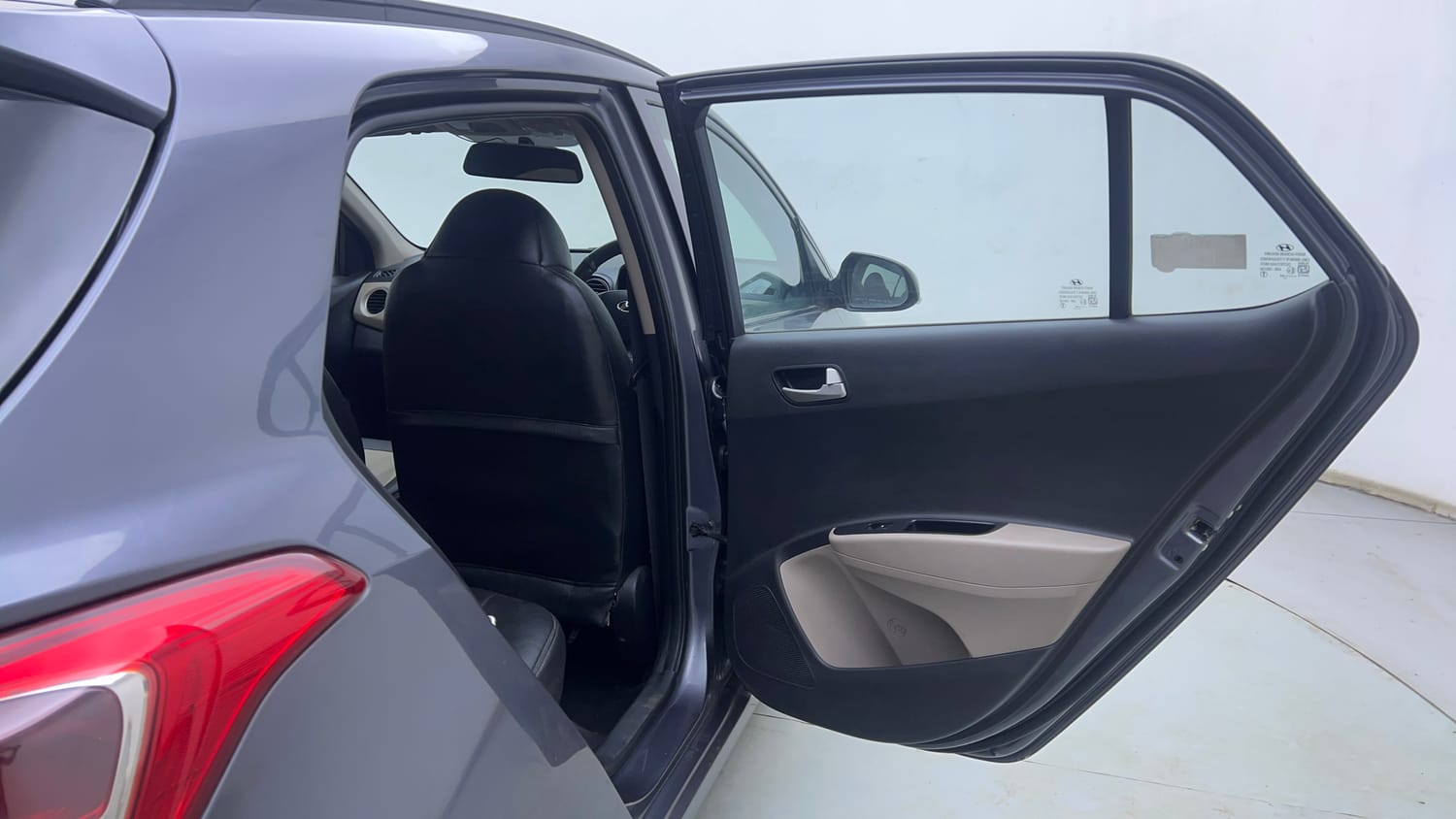 Used 2014 Hyundai Grand i10 Sportz AT 1.2 Kappa VTVT Petrol Automatic interior RIGHT REAR DOOR OPEN VIEW