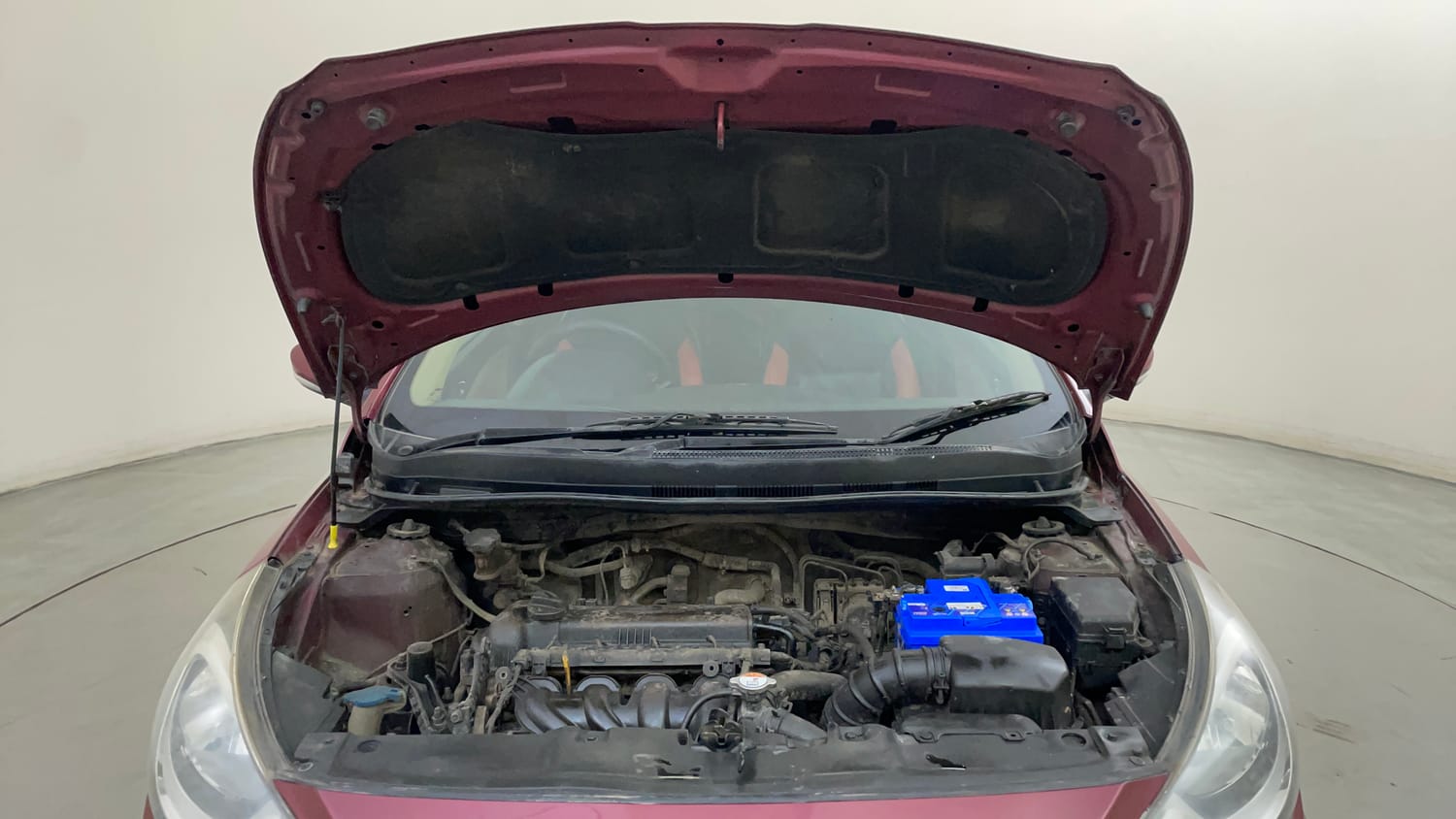Used 2014 Hyundai Verna Fluidic 1.6 VTVT SX Petrol Manual engine ENGINE & BONNET OPEN FRONT VIEW