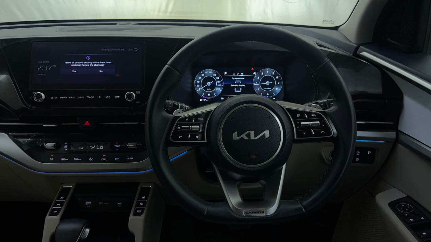 Used 2024 Kia Carens Luxury Plus 1.5 Turbo Petrol DCT 7 STR Petrol Automatic interior STEERING VIEW
