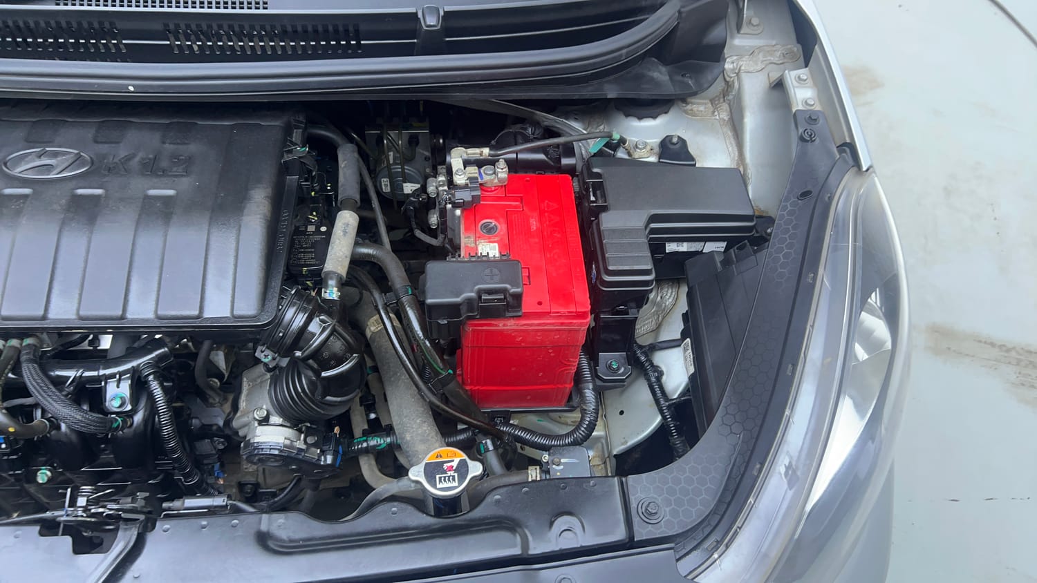 Used 2024 Hyundai Aura SX 1.2 CNG Cng Manual engine ENGINE LEFT SIDE VIEW