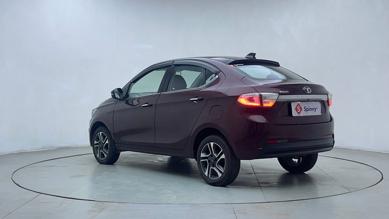 Used 2022 Tata Tigor XZA Plus Petrol Automatic exterior LEFT REAR CORNER VIEW