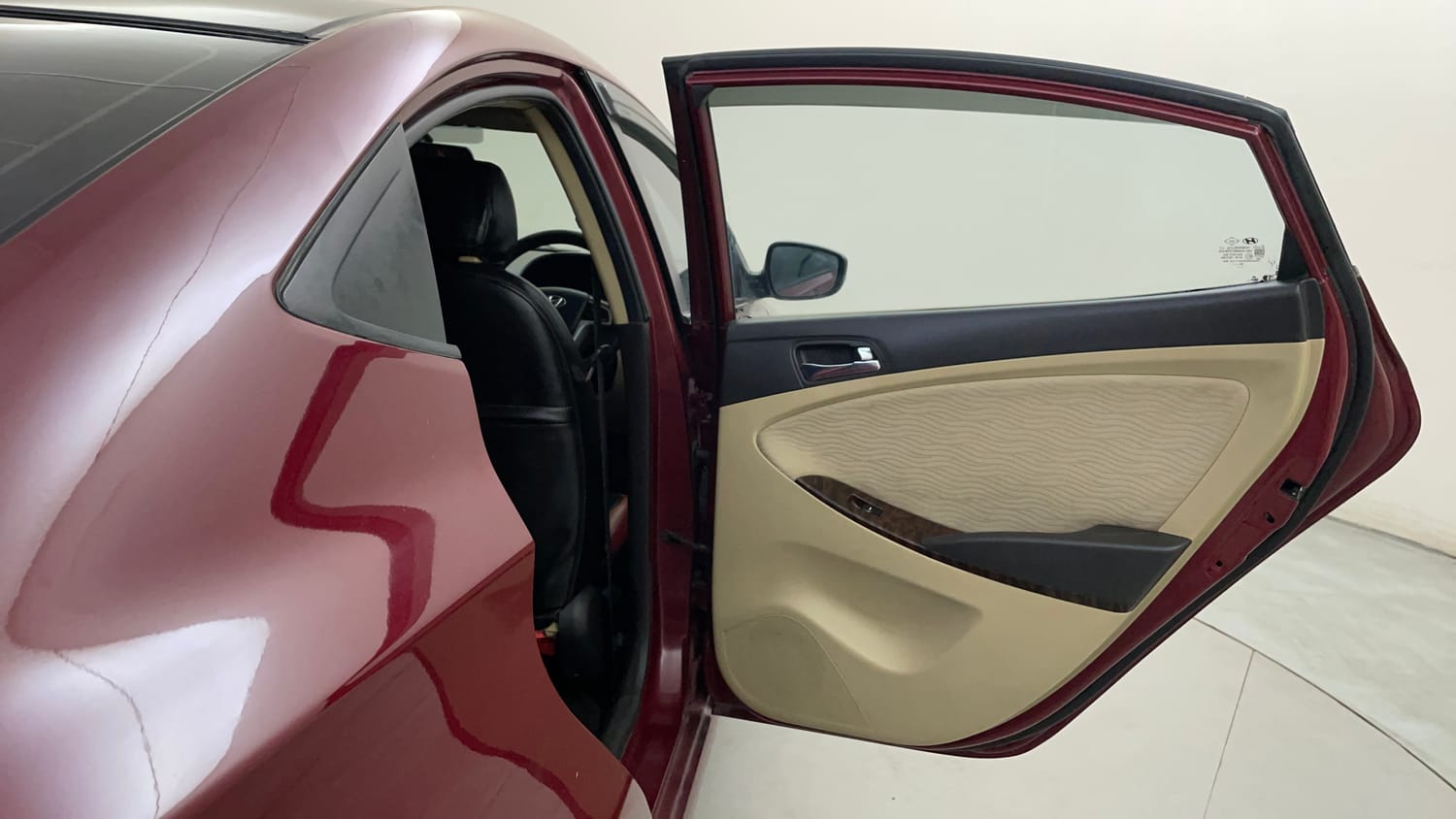 Used 2014 Hyundai Verna Fluidic 1.6 VTVT SX Petrol Manual interior RIGHT REAR DOOR OPEN VIEW