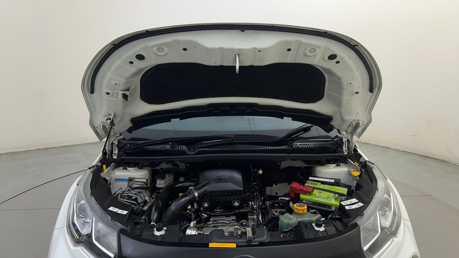 Used 2022 Tata Nexon XZA Plus (Premium) Petrol Automatic engine ENGINE & BONNET OPEN FRONT VIEW