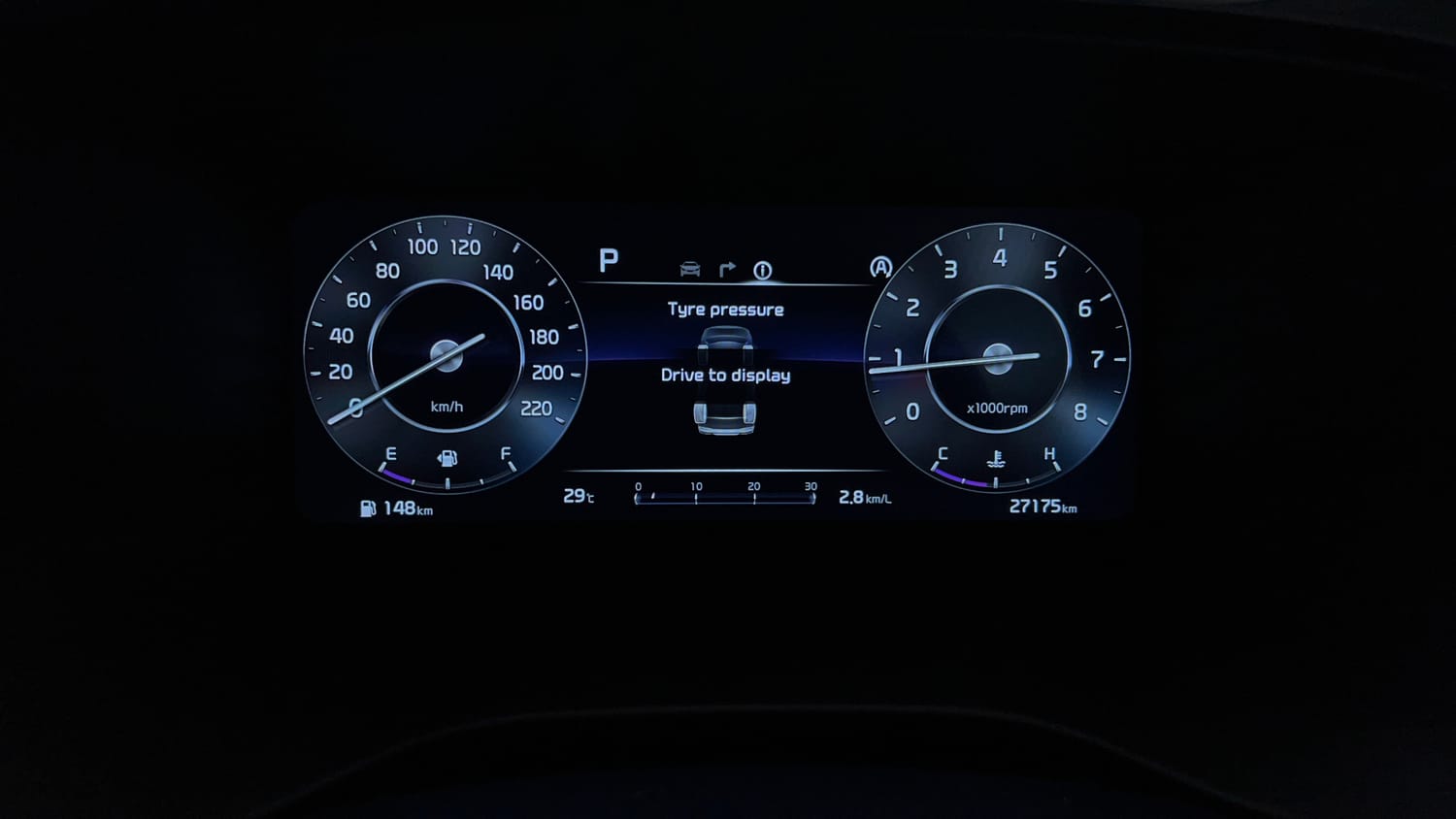 Used 2024 Kia Carens Luxury Plus 1.5 Turbo Petrol DCT 7 STR Petrol Automatic interior CLUSTERMETER VIEW
