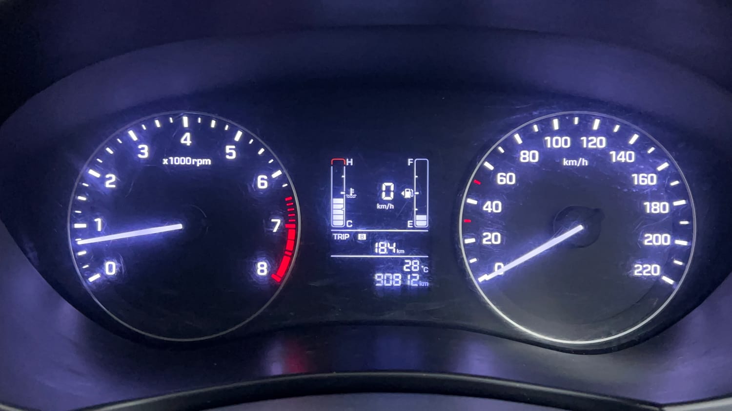 Used 2016 Hyundai Elite i20 Sportz 1.2 Petrol Manual interior CLUSTERMETER VIEW