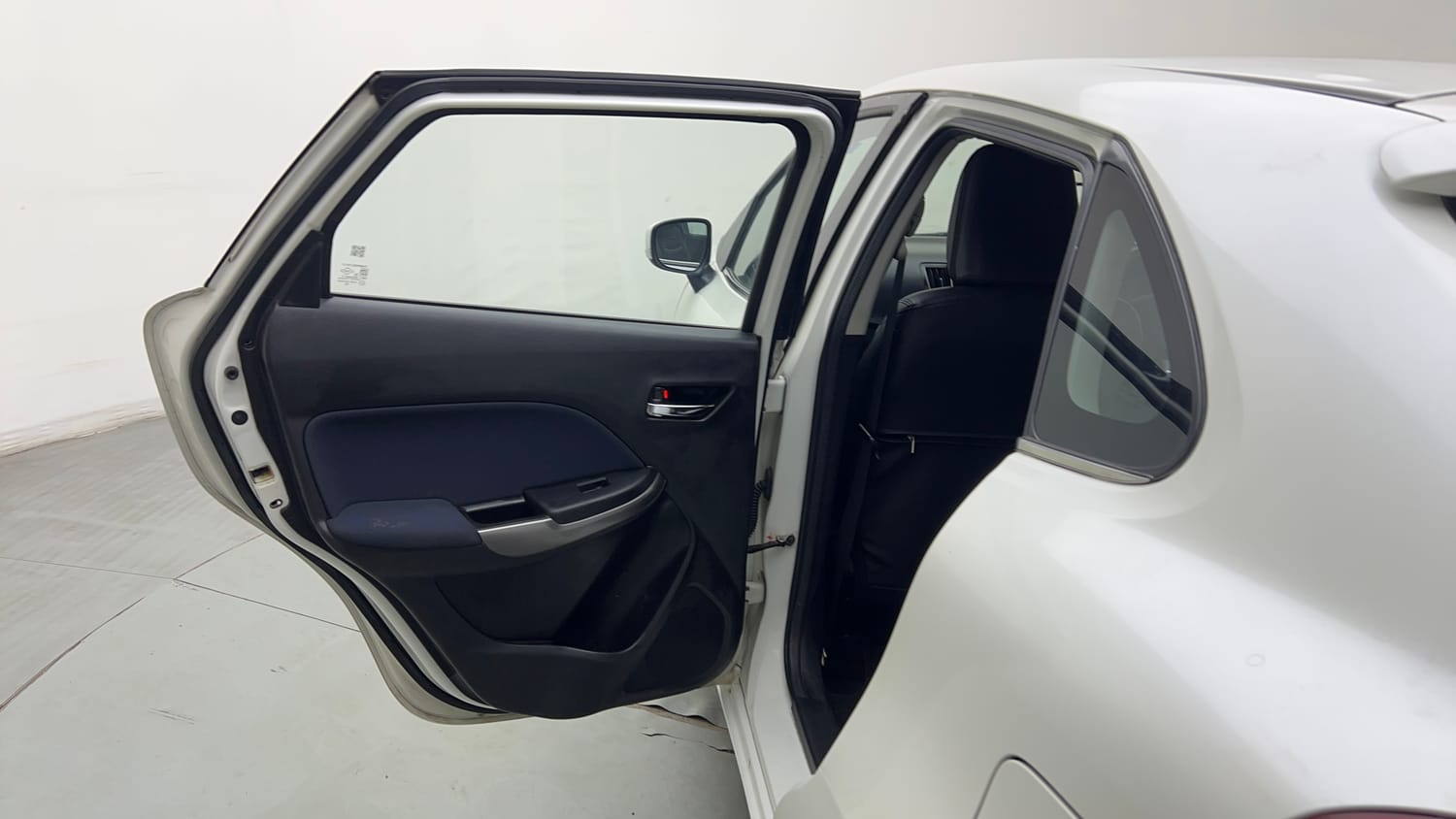 Used 2021 Maruti Suzuki Baleno Zeta Petrol Manual interior LEFT REAR DOOR OPEN VIEW