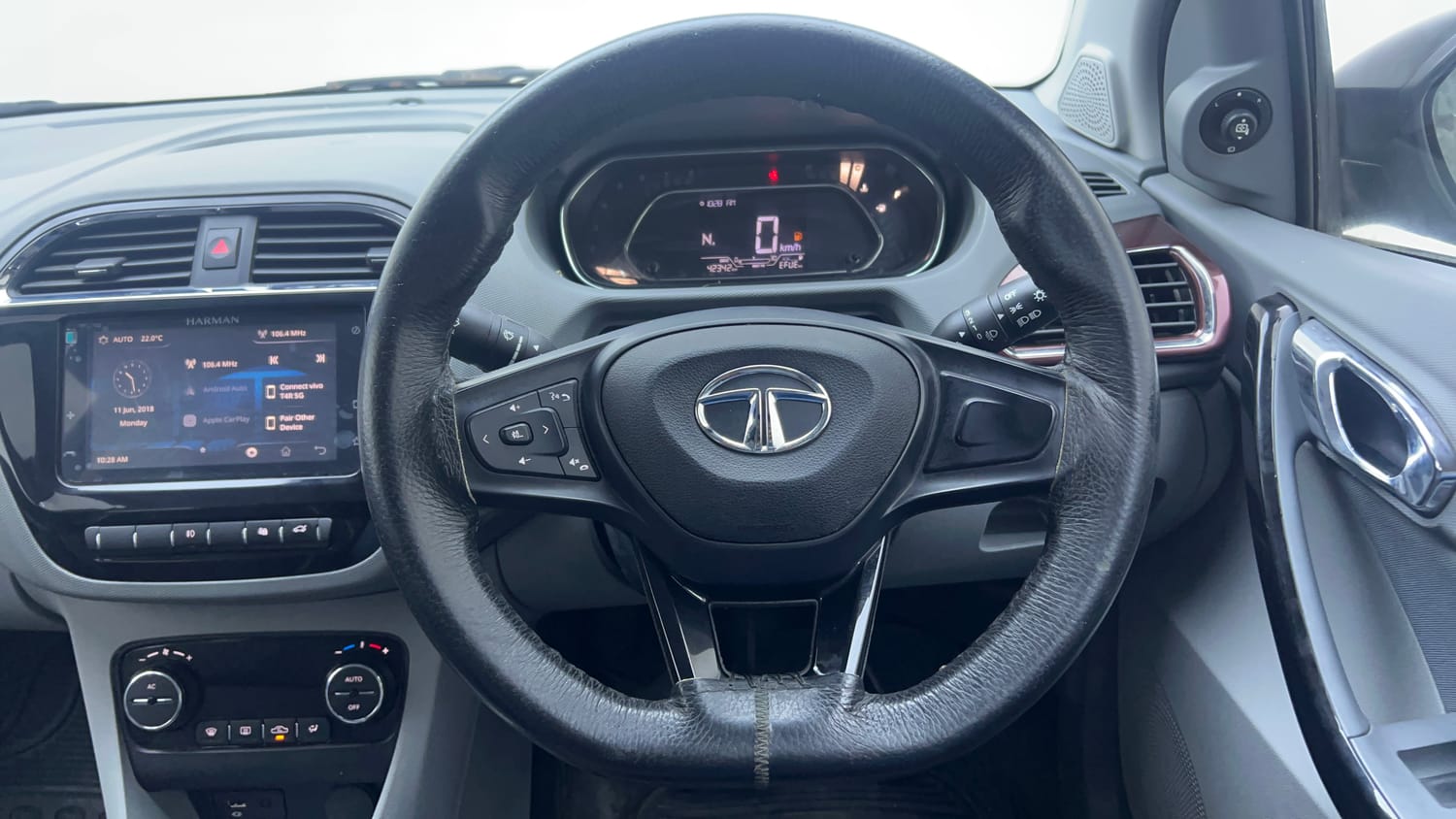 Used 2022 Tata Tigor XZA Plus Petrol Automatic interior STEERING VIEW