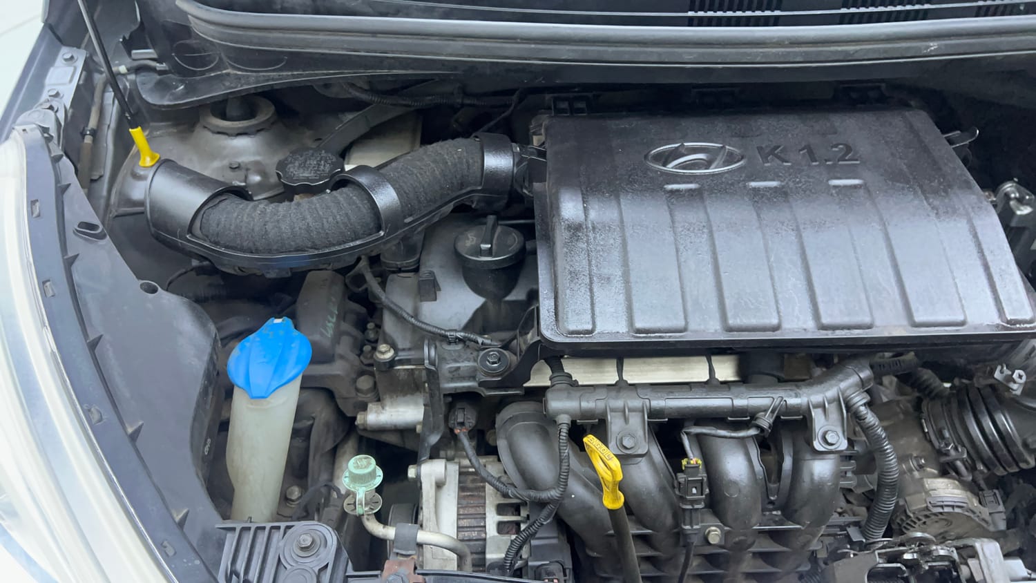 Used 2014 Hyundai Grand i10 Sportz AT 1.2 Kappa VTVT Petrol Automatic engine ENGINE RIGHT SIDE VIEW