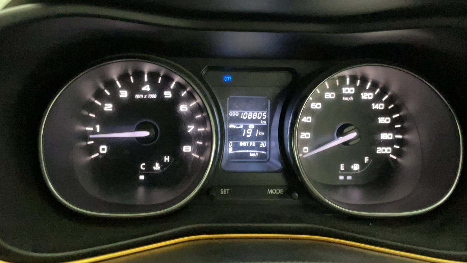 Used 2018 Tata Nexon XZ Plus Diesel Diesel Manual interior CLUSTERMETER VIEW