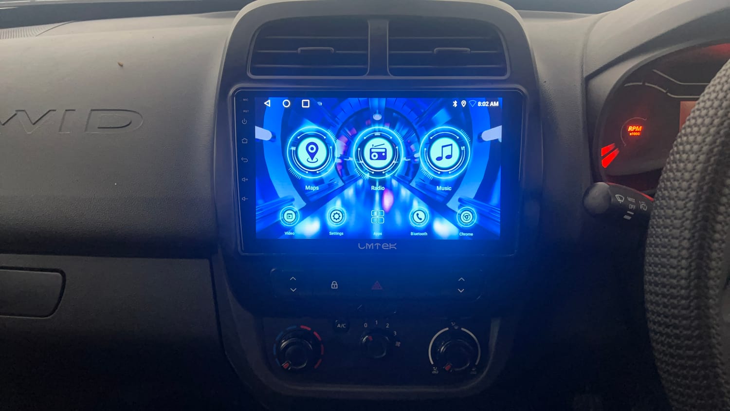 Used 2020 Renault Kwid RXL Petrol Manual interior MUSIC SYSTEM & AC CONTROL VIEW