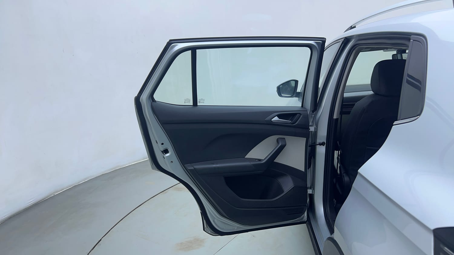 Used 2022 Volkswagen Taigun Topline 1.0 TSI MT Petrol Manual interior LEFT REAR DOOR OPEN VIEW