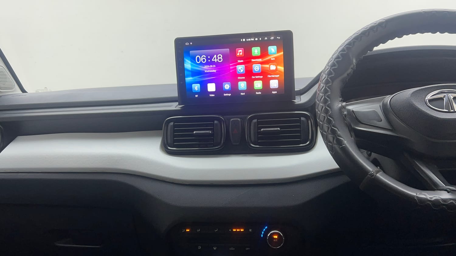 Used 2022 Tata Punch Pure MT Petrol Manual interior MUSIC SYSTEM & AC CONTROL VIEW