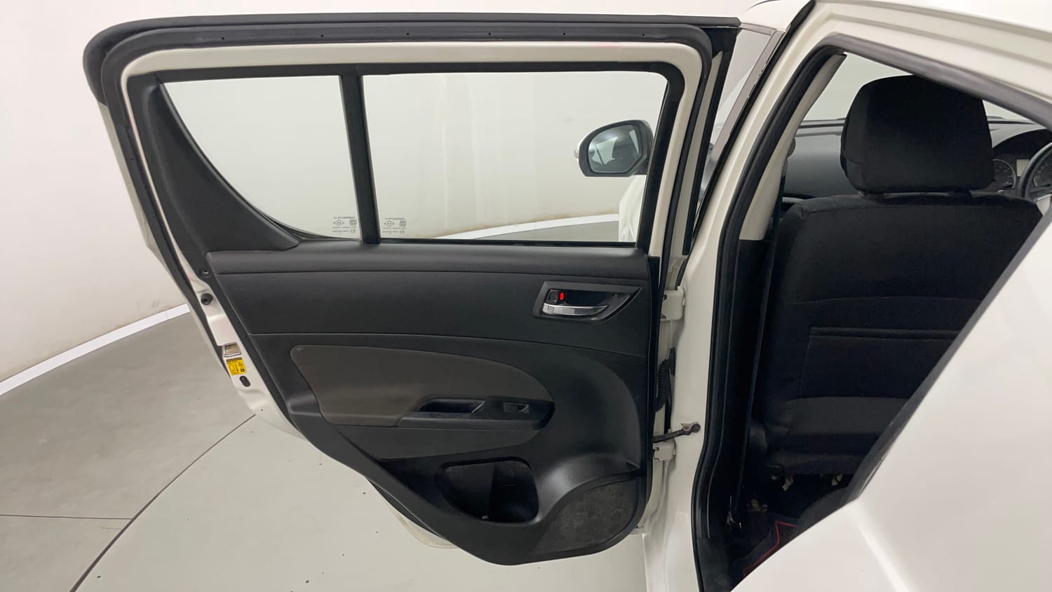 Used 2013 Maruti Suzuki Swift VXi Petrol Manual interior LEFT REAR DOOR OPEN VIEW