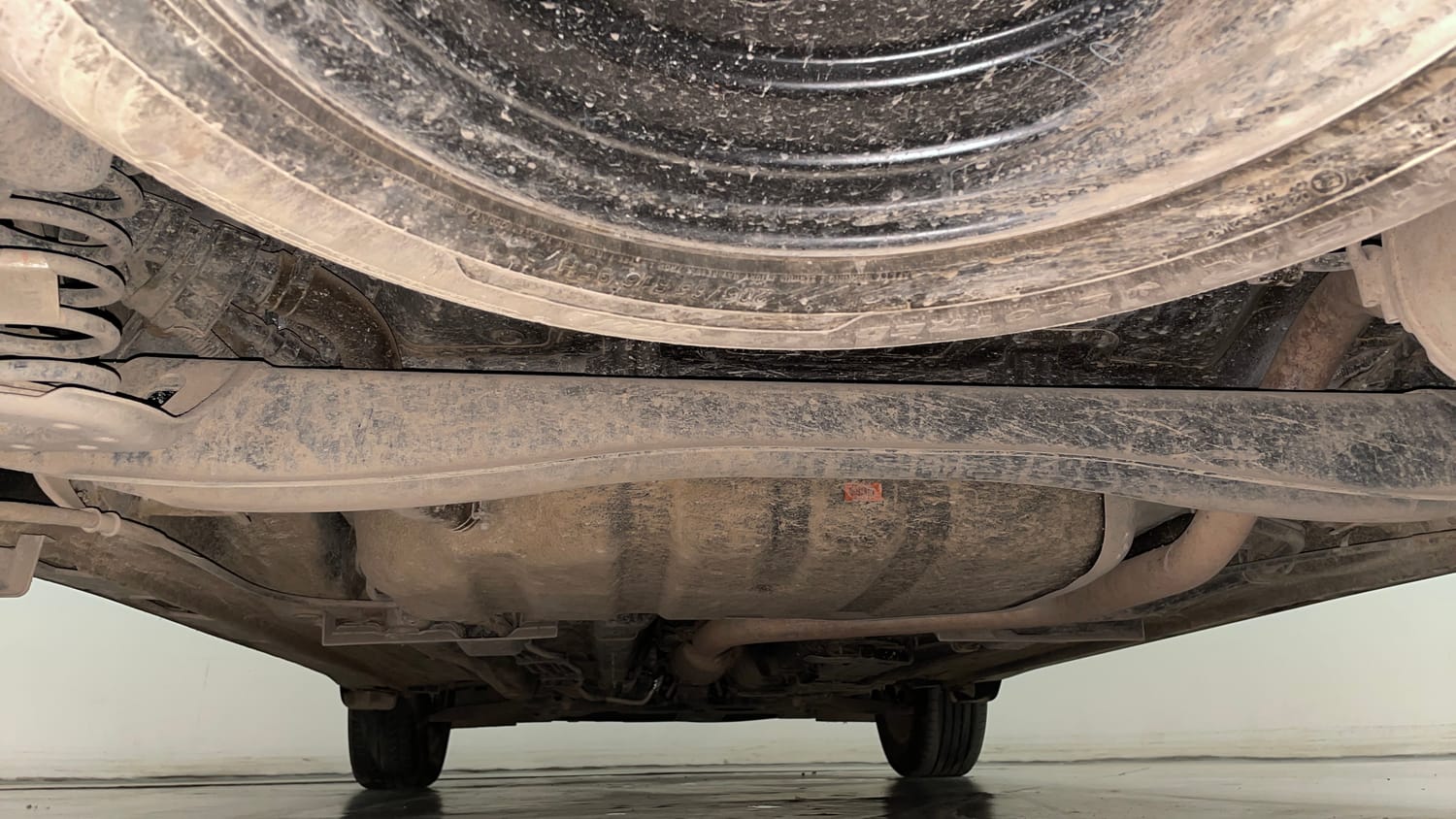 Used 2024 Kia Carens X Line 1.5 Diesel AT 6 STR Diesel Automatic extra REAR UNDERBODY VIEW (TAKEN FROM REAR)