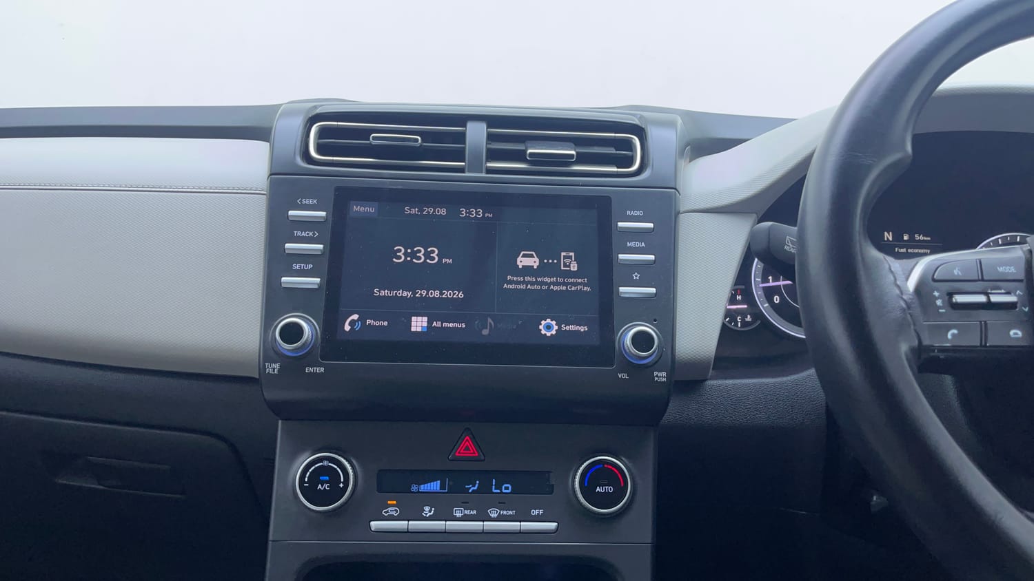 Used 2022 Hyundai Creta S 1.5 Petrol iMT Petrol Manual interior MUSIC SYSTEM & AC CONTROL VIEW