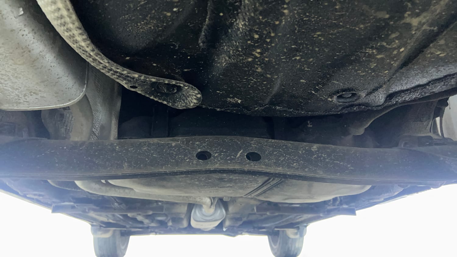 Used 2022 Volkswagen Taigun Topline 1.0 TSI MT Petrol Manual extra REAR UNDERBODY VIEW (TAKEN FROM REAR)