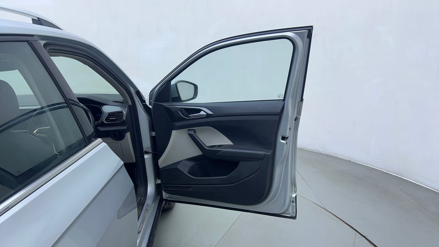 Used 2022 Volkswagen Taigun Topline 1.0 TSI MT Petrol Manual interior RIGHT FRONT DOOR OPEN VIEW