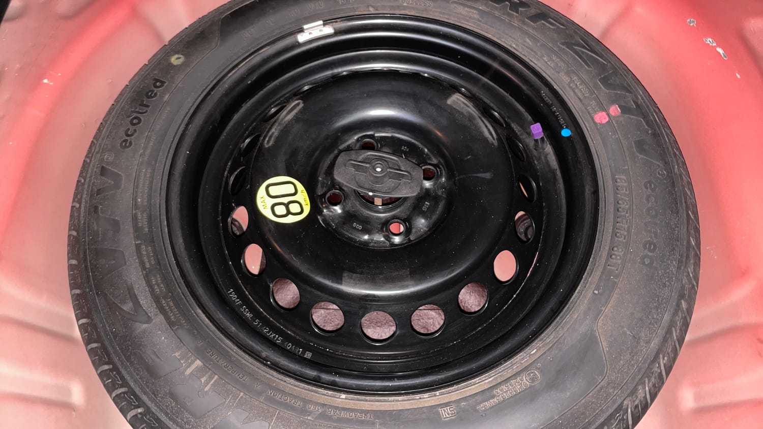 Used 2019 Maruti Suzuki Baleno Zeta Petrol Manual tyres SPARE TYRE VIEW