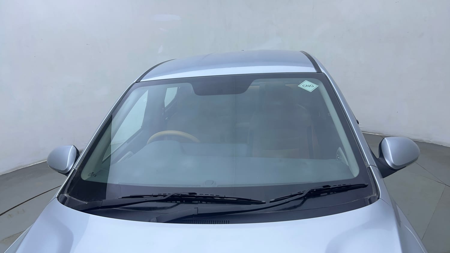 Used 2024 Hyundai Aura SX 1.2 CNG Cng Manual exterior FRONT WINDSHIELD VIEW