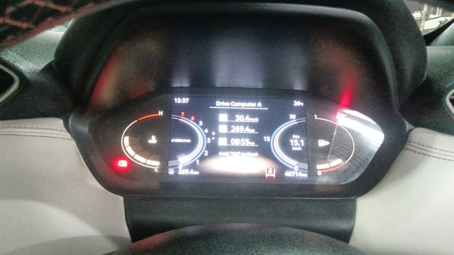 Used 2025 Nissan Magnite Tekna B4D 1.0 Petrol MT Petrol Manual interior CLUSTERMETER VIEW