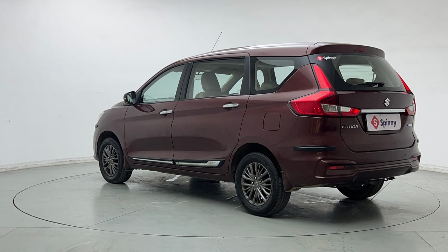 Used 2019 Maruti Suzuki New Ertiga ZXi Petrol Manual exterior LEFT REAR CORNER VIEW