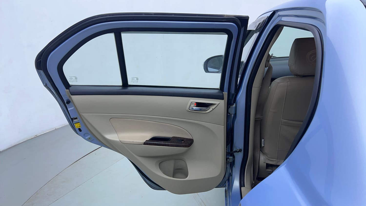 Used 2015 Maruti Suzuki Swift Dzire VXI Petrol Manual interior LEFT REAR DOOR OPEN VIEW