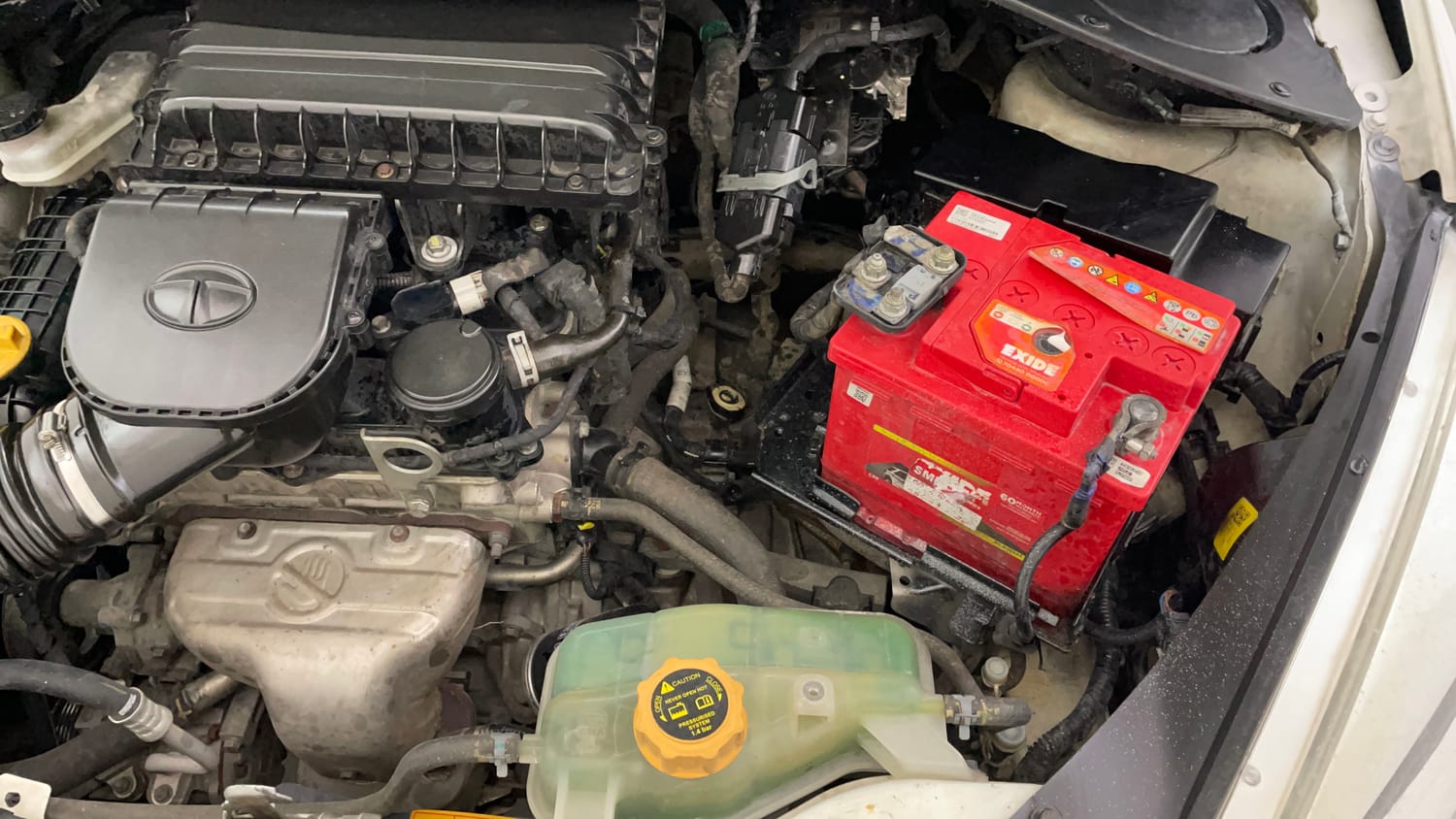 Used 2019 Tata Tiago Revotron XZ Petrol Manual engine ENGINE LEFT SIDE VIEW