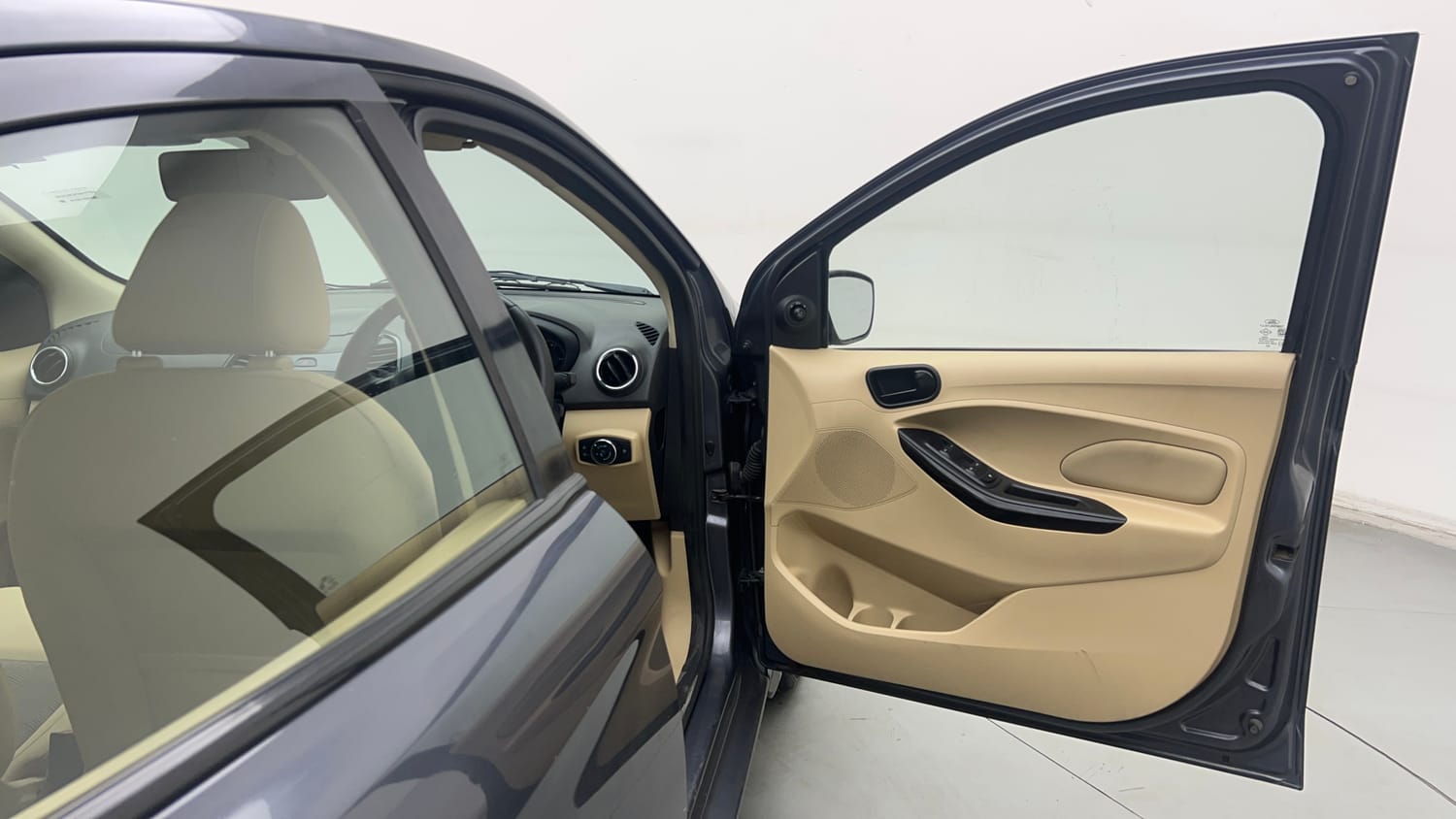 Used 2018 Ford Figo Aspire Titanium 1.2 Ti-VCT Petrol Manual interior RIGHT FRONT DOOR OPEN VIEW