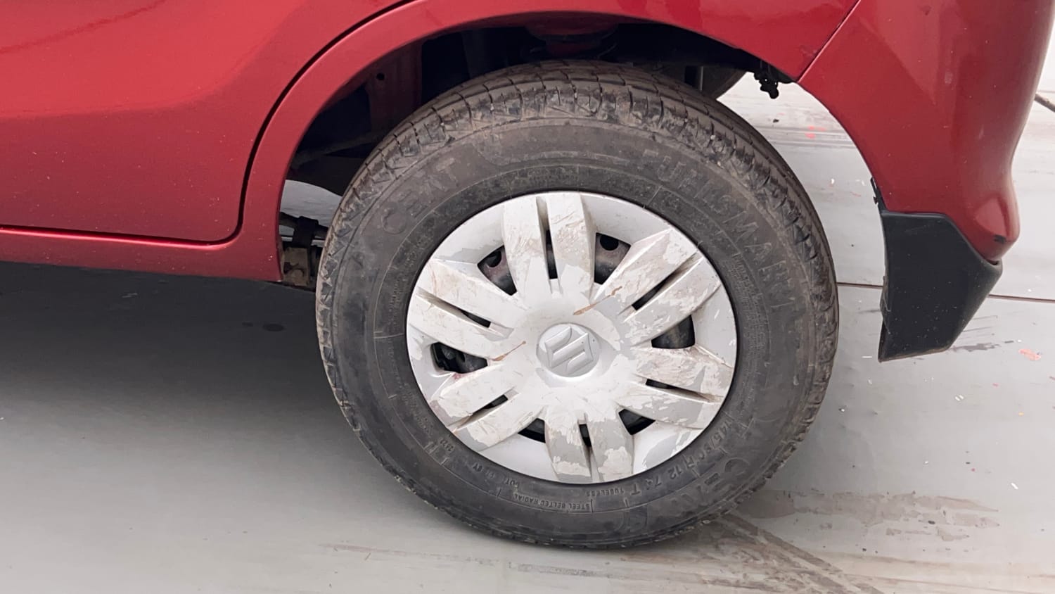 Used 2022 Maruti Suzuki Alto 800 LXi (O) Petrol Manual tyres LEFT REAR TYRE RIM VIEW