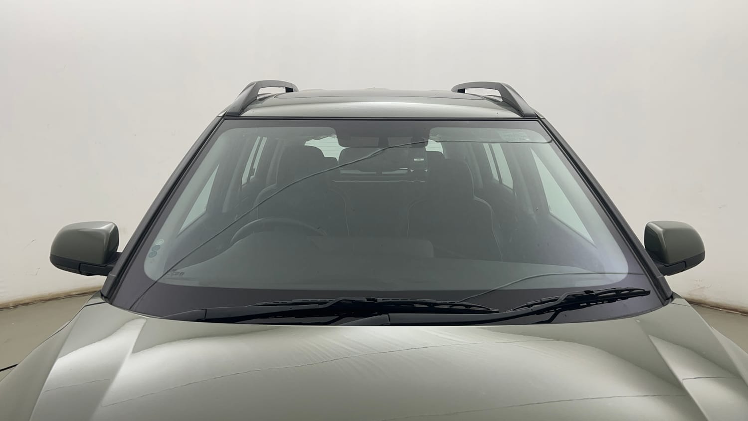 Used 2024 Hyundai Exter SX (O) Connect 1.2 AMT Petrol Automatic exterior FRONT WINDSHIELD VIEW
