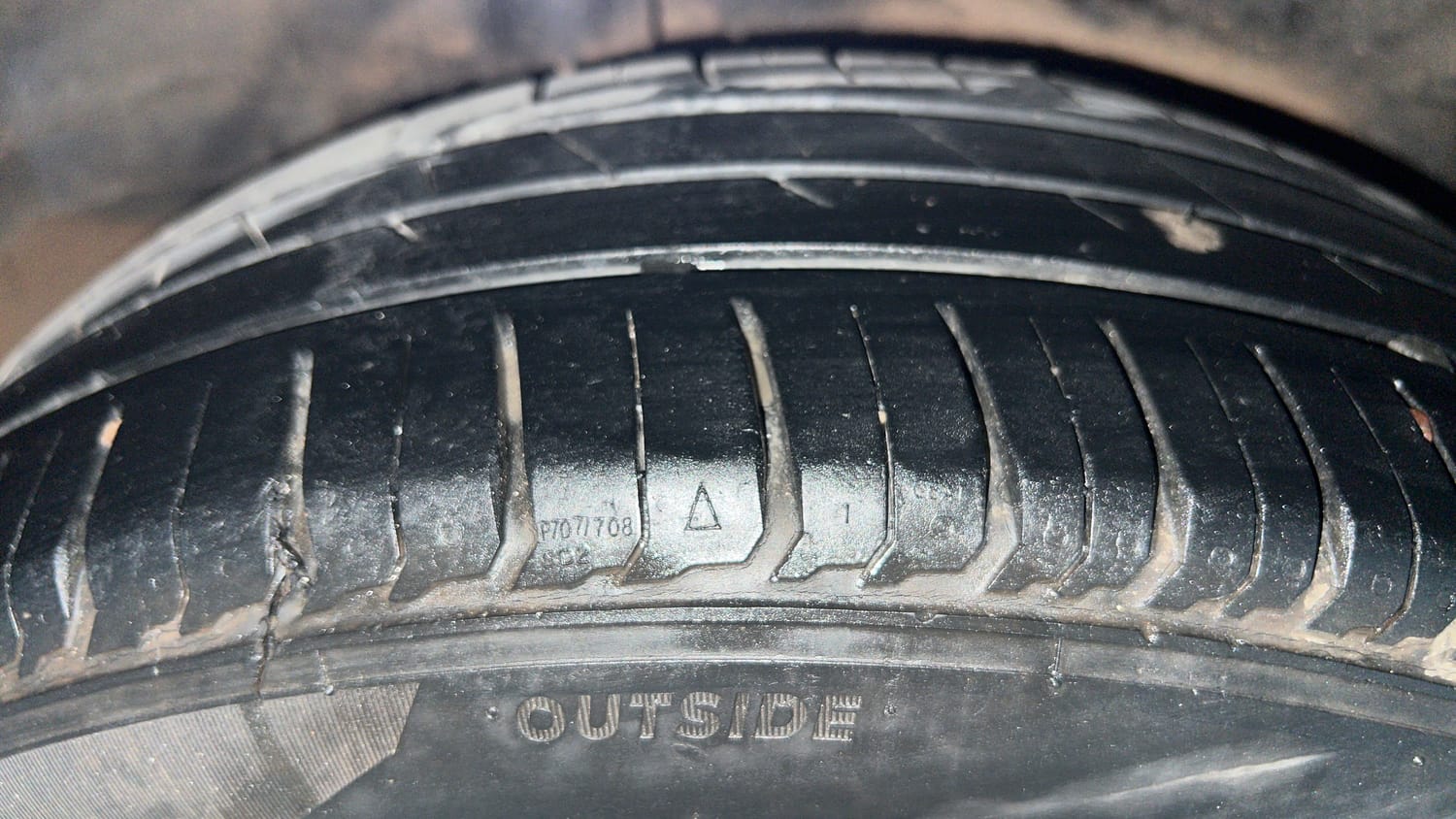Used 2017 Honda Jazz S Petrol Petrol Manual tyres RIGHT REAR TYRE TREAD VIEW