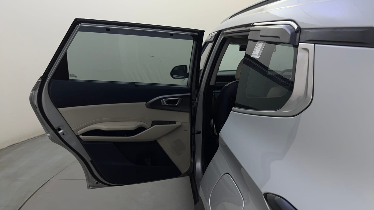 Used 2025 Kia Carens Clavis HTX Plus 1.5 Turbo Petrol 7STR MT Petrol Manual interior LEFT REAR DOOR OPEN VIEW