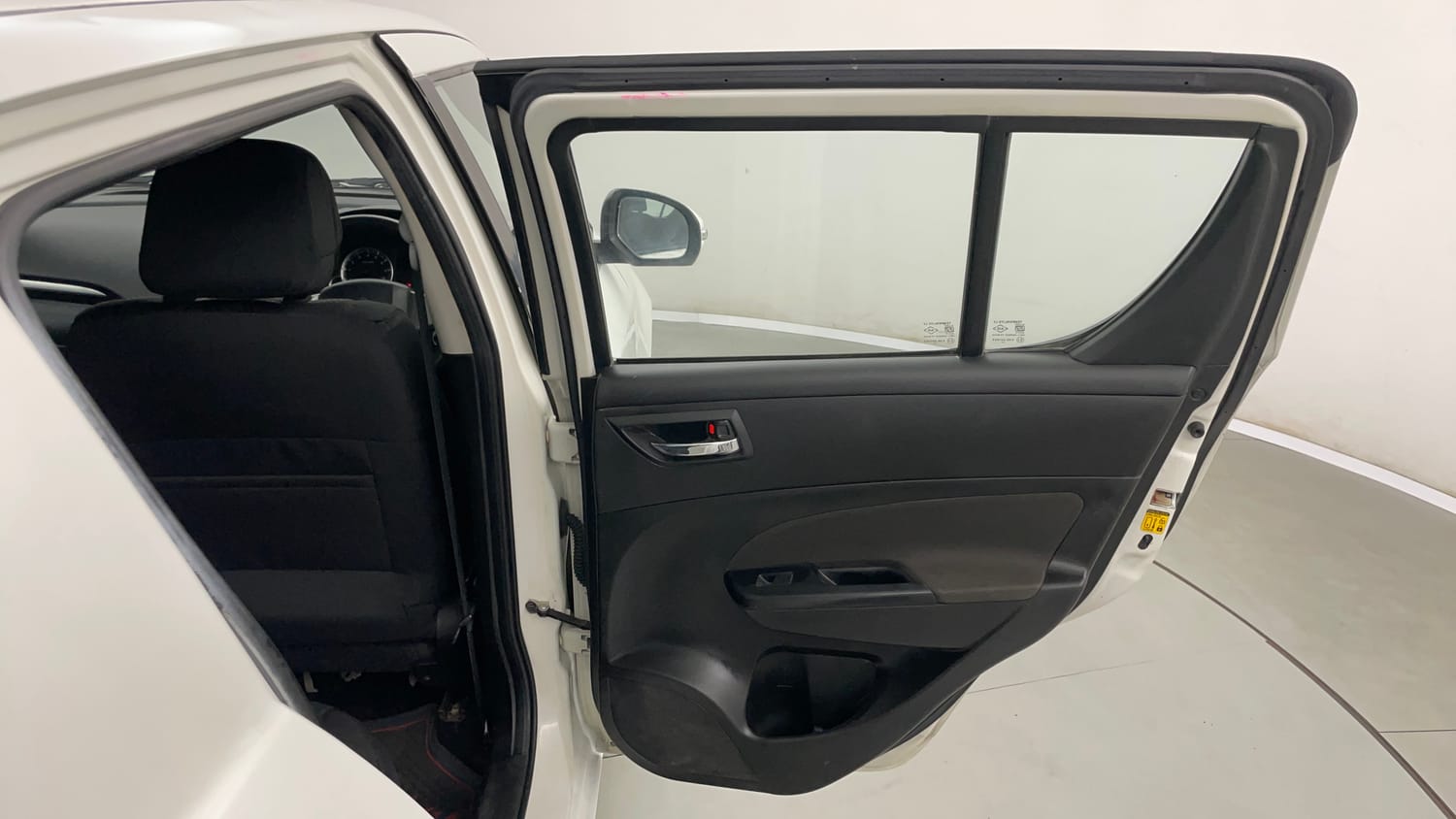 Used 2013 Maruti Suzuki Swift VXi Petrol Manual interior RIGHT REAR DOOR OPEN VIEW